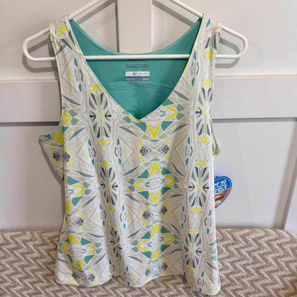 Columbia Women’s Siren Splash II Tank Top Omni Wick UPF 50 NWT